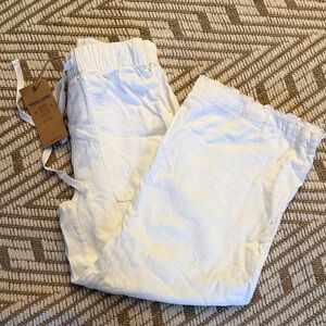 Thread & Supply White Linen Pants size XXS